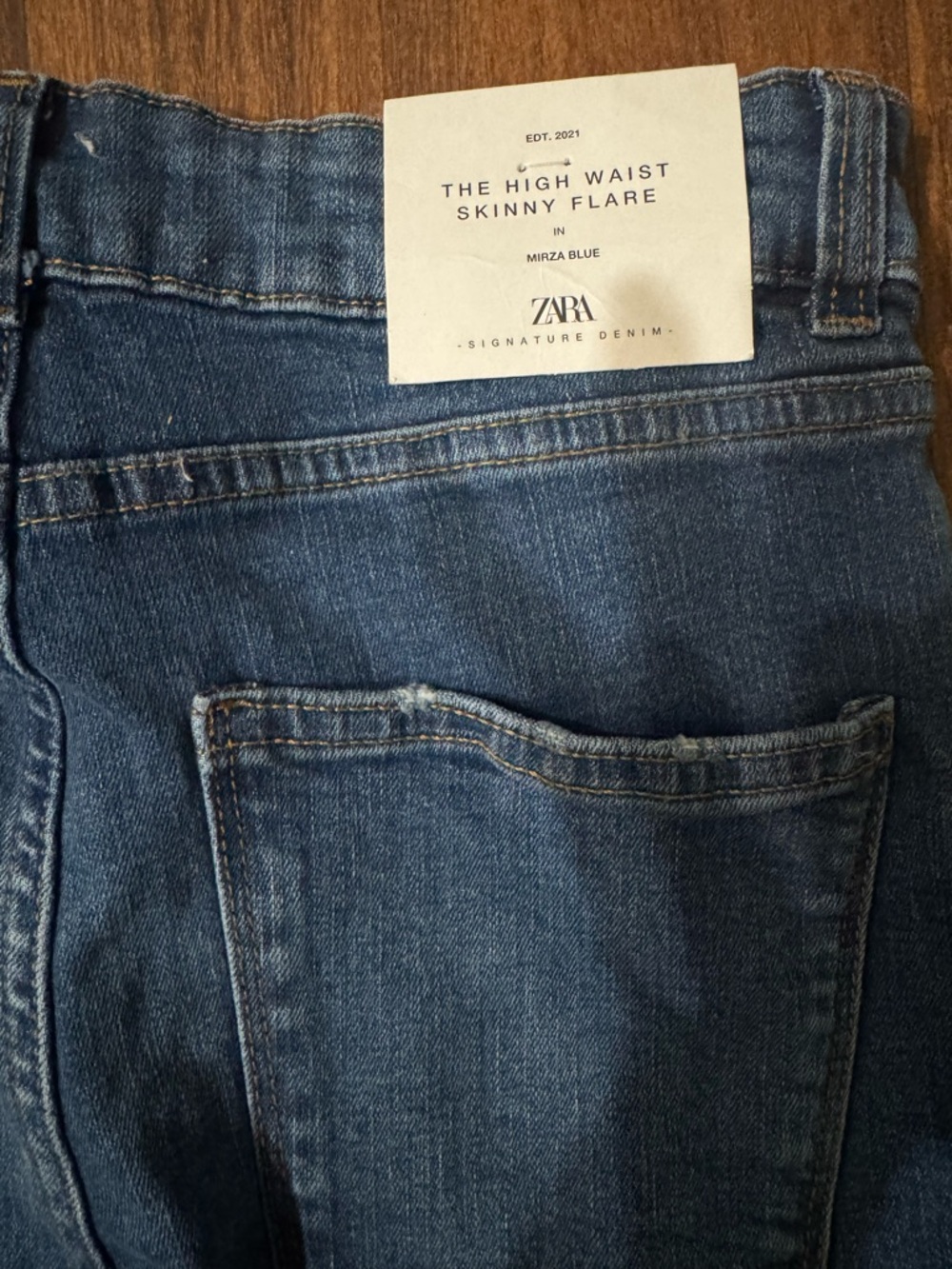 ZARA THE SKINNY FLARE JEANS SIZE 4 NWT - Picture 6 of 6